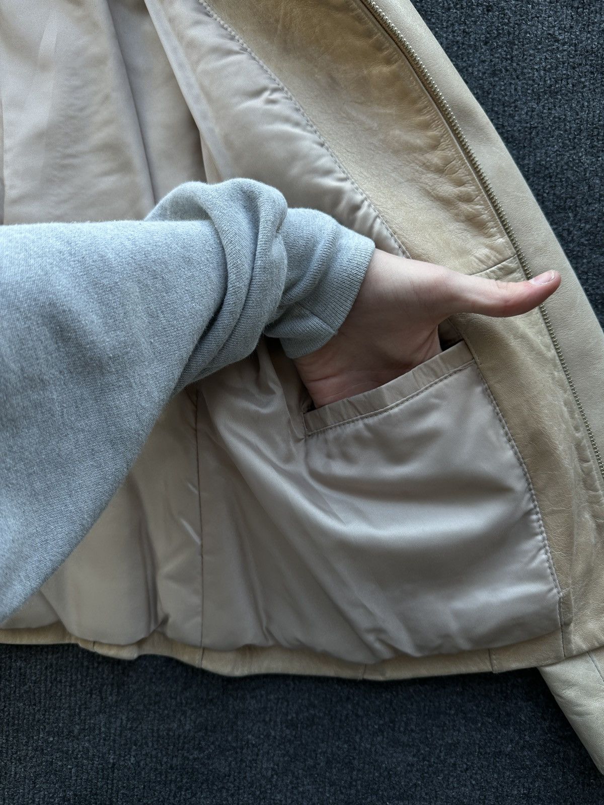 Leather 🚨 LEATHER WOMEN OPIUM LUXURY JACKET ZIP AVANT GARDE POCKET Size XS / US 0-2 / IT 36-38 - 10 Thumbnail