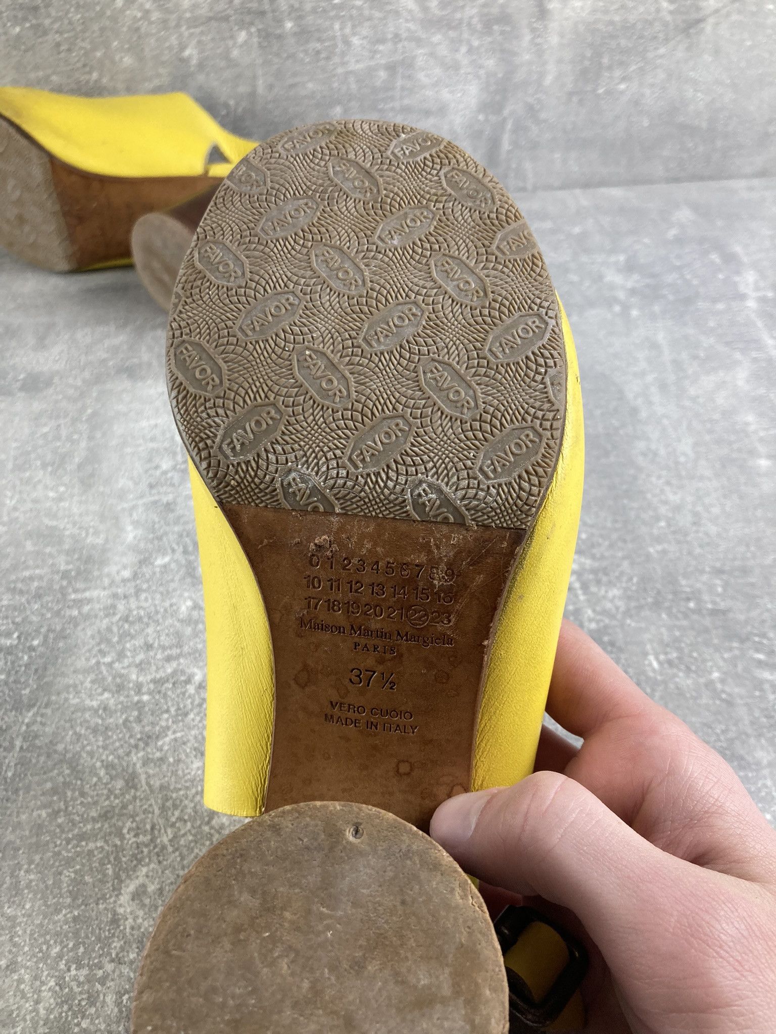 Maison Margiela Maison Margiela vintage yellow leather heel sandals Size US 7.5 / IT 37.5 - 8 Thumbnail