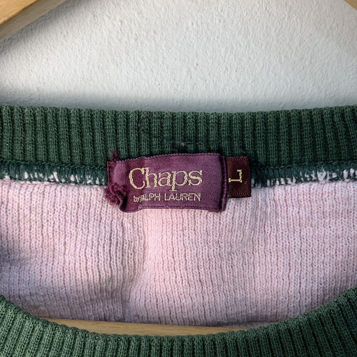 Chaps Ralph Lauren × Ralph Lauren Chaps Ralph Lauren Knitted Large Women Baggy Cropped Size L / US 10 / IT 46 - 5 Thumbnail