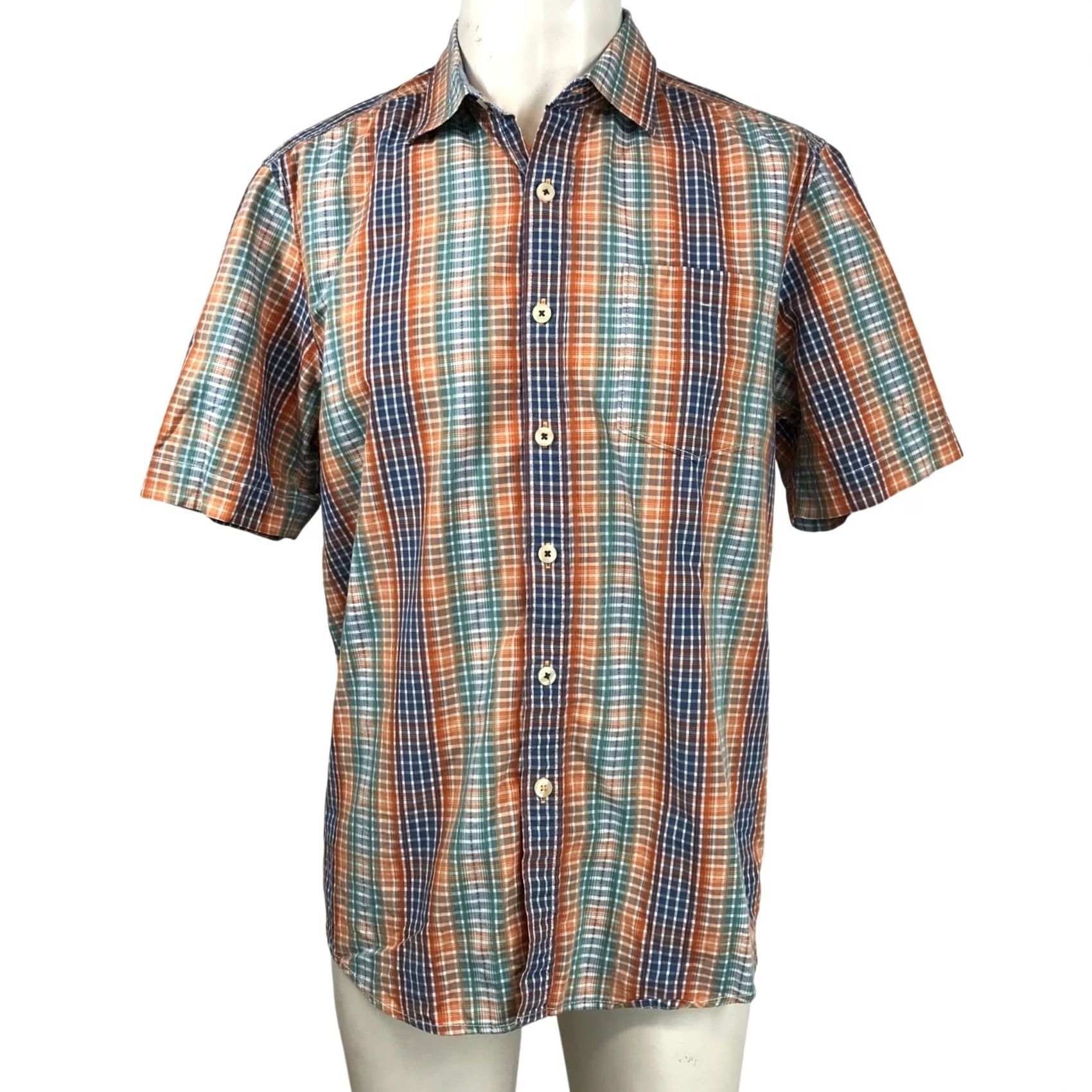 Tommy Bahama Tommy Bahama Multicolor Short Sleeve Button Up Cotton Shirt Mens Medium Size US M / EU 48-50 / 2 - 2 Thumbnail