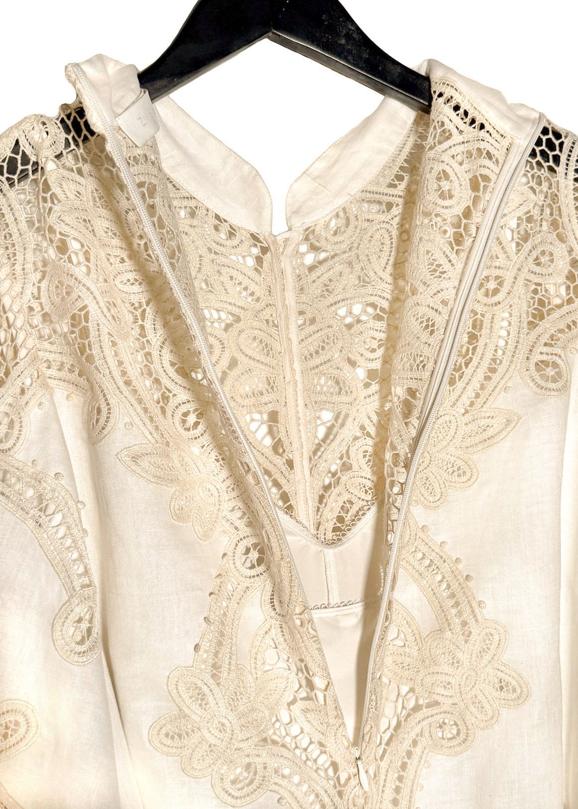 Zimmermann Zimmermann Crocheted Embroidered Tiggy Shirt Dress - Size 3 Size L / US 10 / IT 46 - 6 Thumbnail