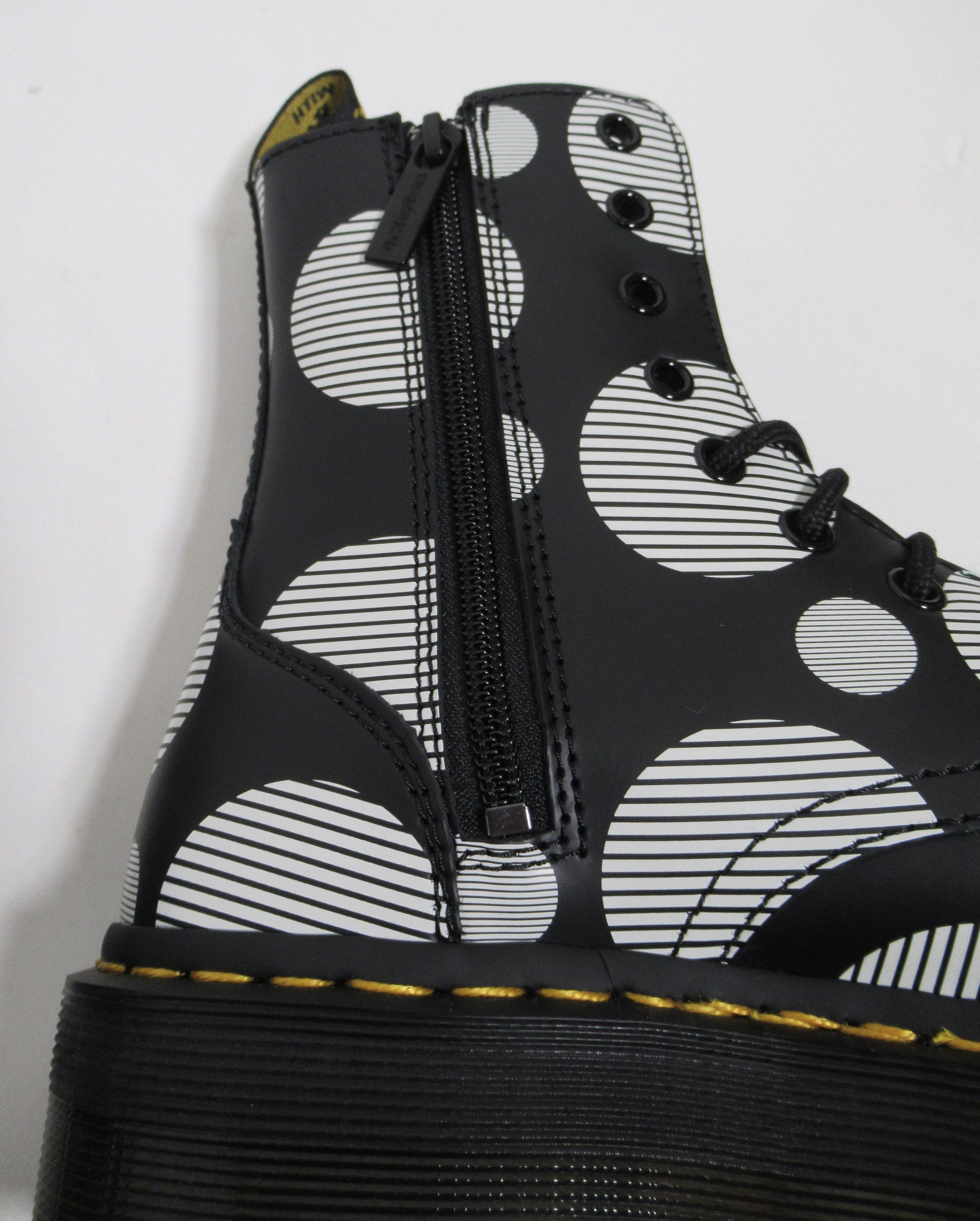 Dr. Martens Dr Martens Jadon Polka Dot Smooth Leather Platform Boot Size US 6 / IT 36 - 10 Thumbnail