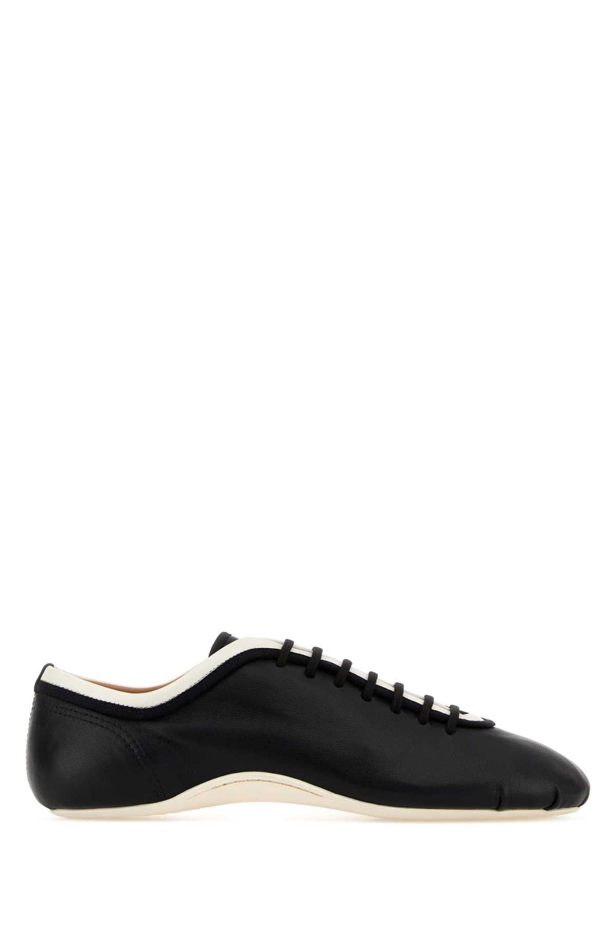 Dries Van Noten Black Leather Sneakers Size US 8 / IT 38 - 1 Thumbnail