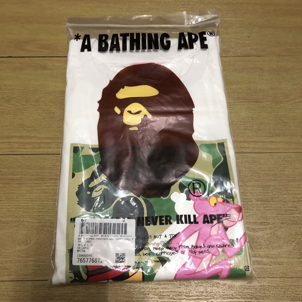 Bape Bape x Pink Panther ABC Camo Wall Tee Size US XXL / EU 58 / 5 - 2 Thumbnail