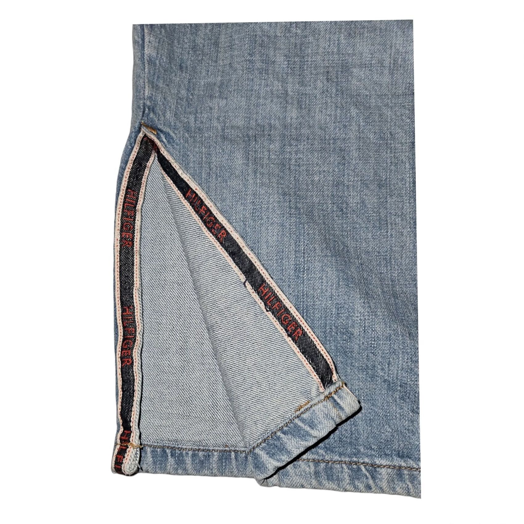 Tommy Hilfiger VINTAGE Tommy Hilfiger Denim Skirt 16 Y2K 90's Classic Slit Women's Size 38" / US 16 / IT 52 - 6 Thumbnail