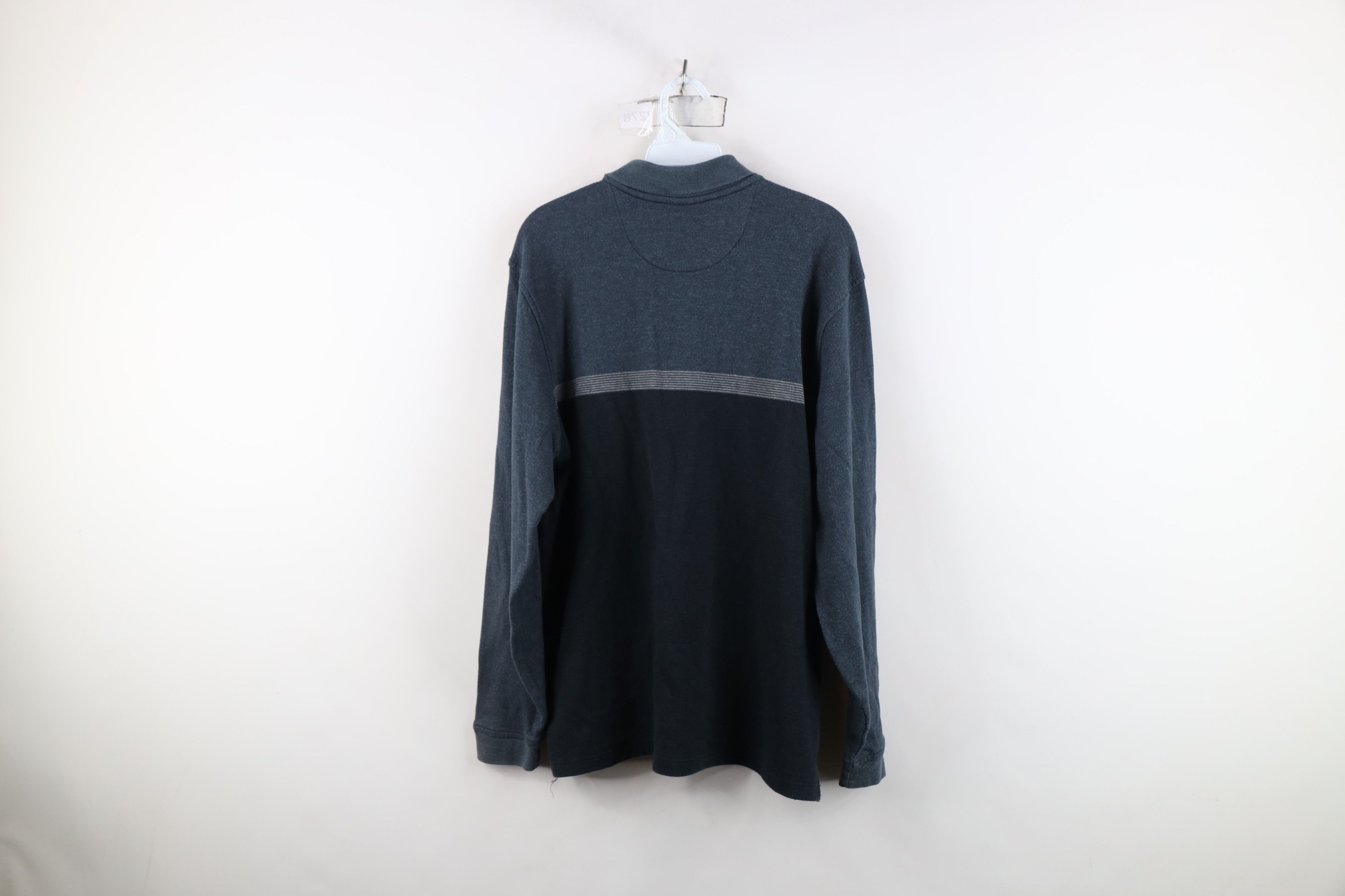 Vintage Vintage 90s Streetwear Striped Heavy Long Sleeve Rugby Polo Size US M / EU 48-50 / 2 - 10 Thumbnail