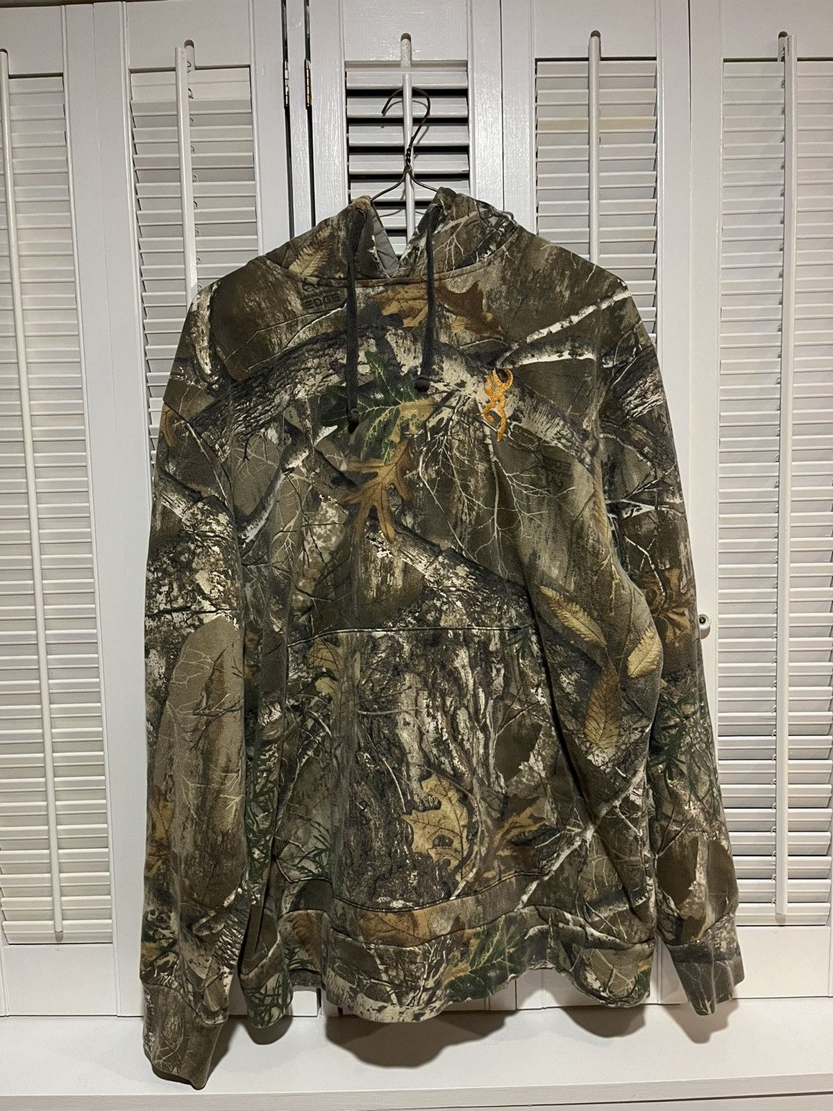 Vintage y2k camo hoodie Size 30 - 1 Thumbnail