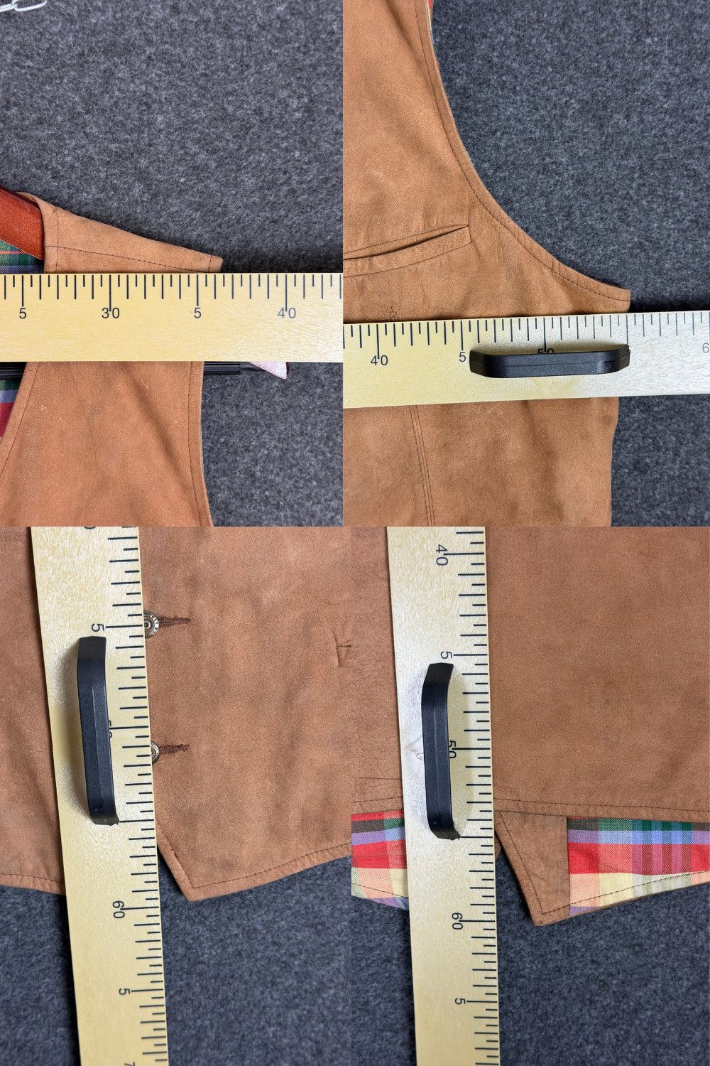 RRL Ralph Lauren Early Double RL Triple Star Madras Lined Western Waistcoat Size US L / EU 52-54 / 3 - 5 Thumbnail
