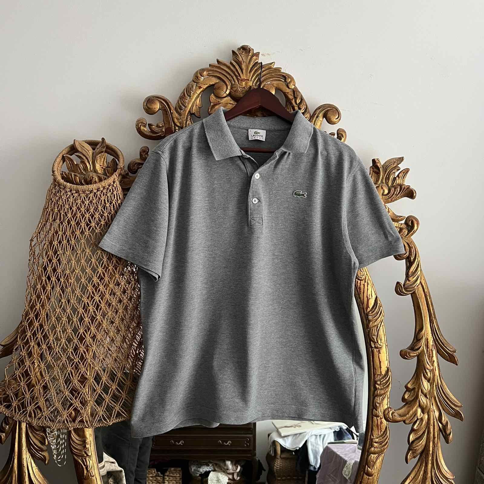 Lacoste × Vintage Vintage Lacoste luxury polo Gray tee Sz M Size US M / EU 48-50 / 2 - 1 Thumbnail