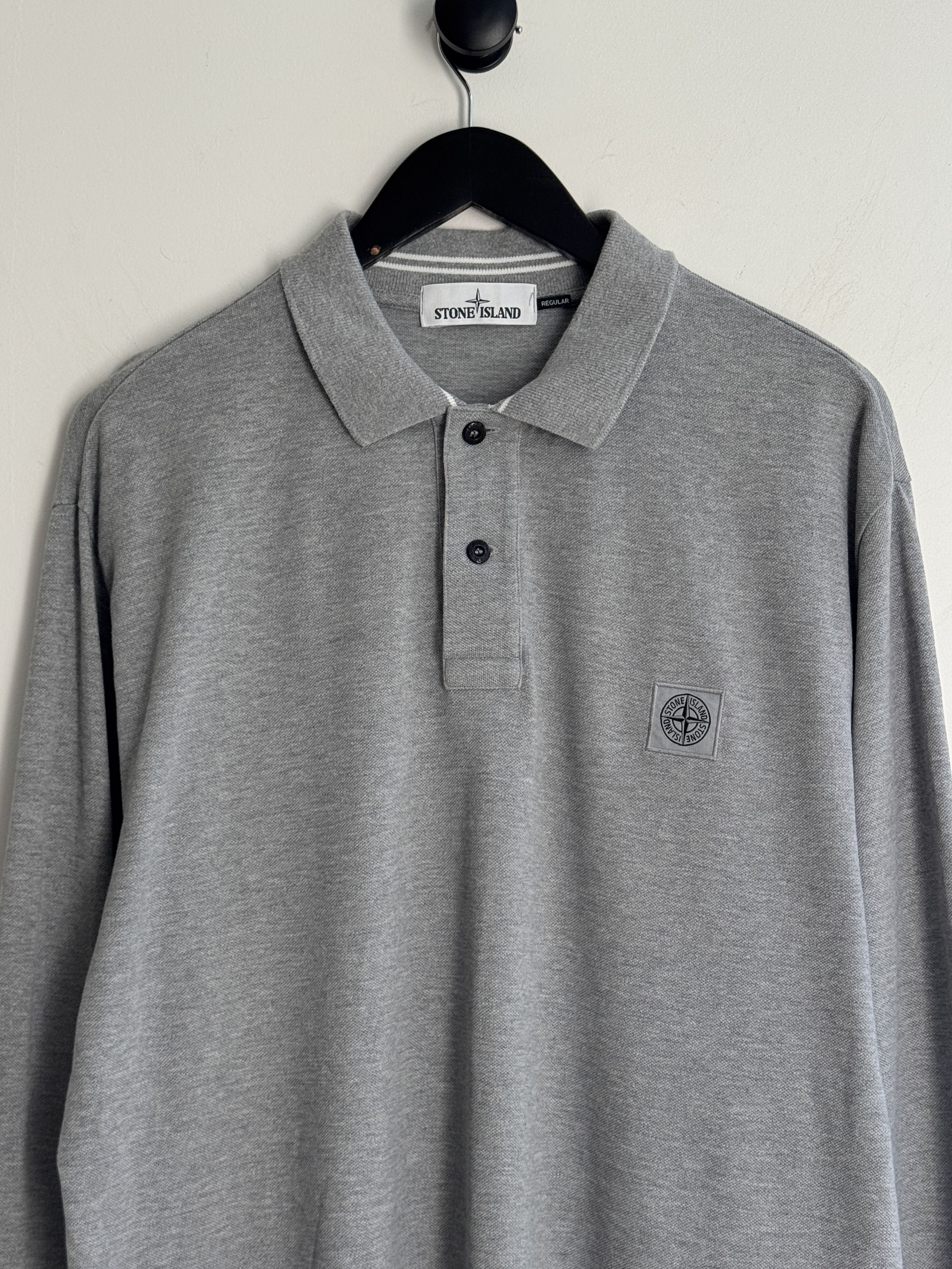 Stone Island Stone Island Longsleeve Polo Shirt Size US XXL / EU 58 / 5 - 2 Thumbnail