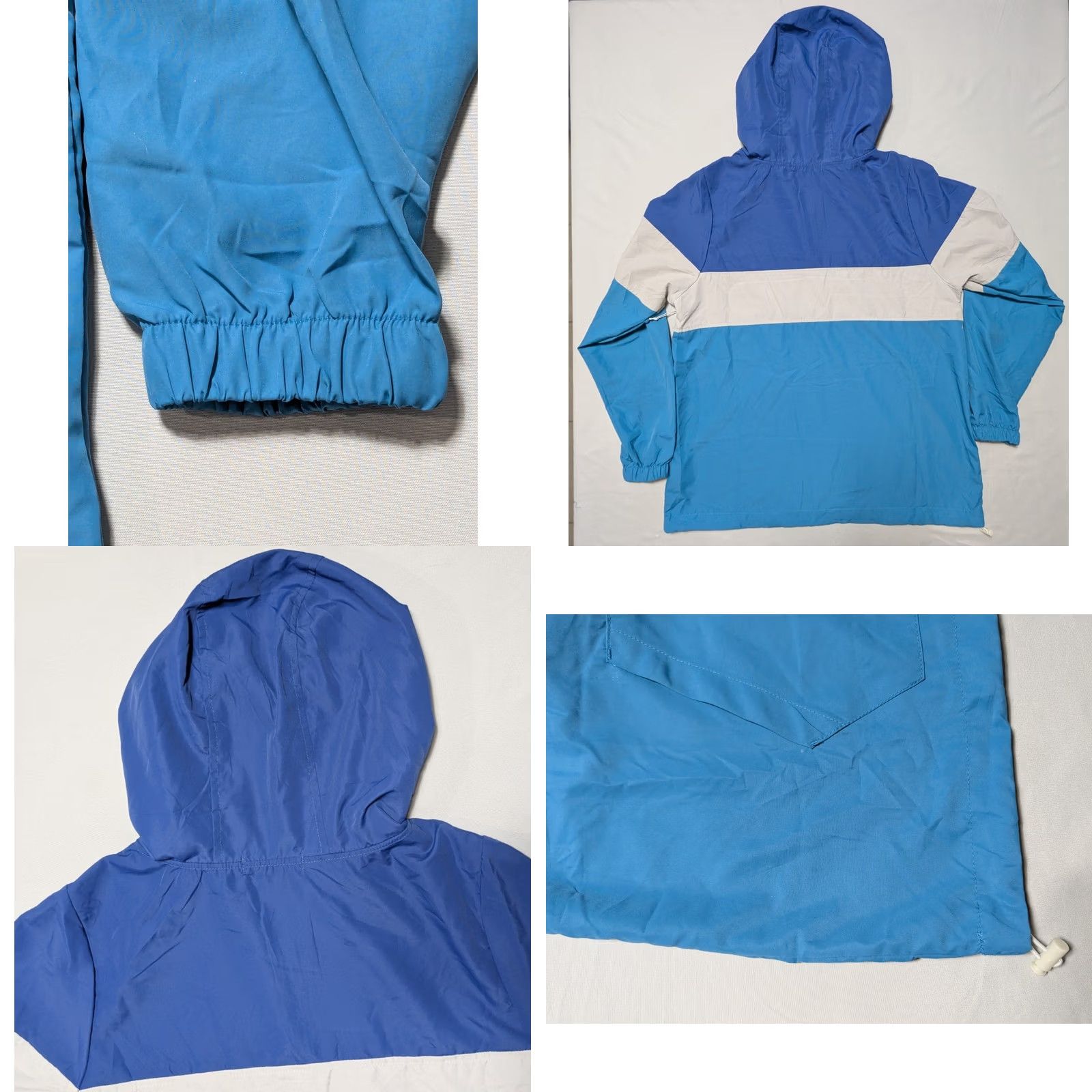 Vintage SISSTREVOLUTION Respect The Sea Blue 1/4 Zip Hooded Windbreaker - Women Small Jacket, Windbreaker, Hooded, Blue, XS? Size S / US 4 / IT 40 - 10 Thumbnail