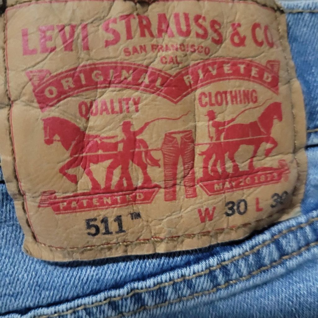 Levi's Levi's 511 Slim-Fit Jeans Men's Light Wash 30/30 Excellent Size US 30 / EU 46 - 7 Thumbnail