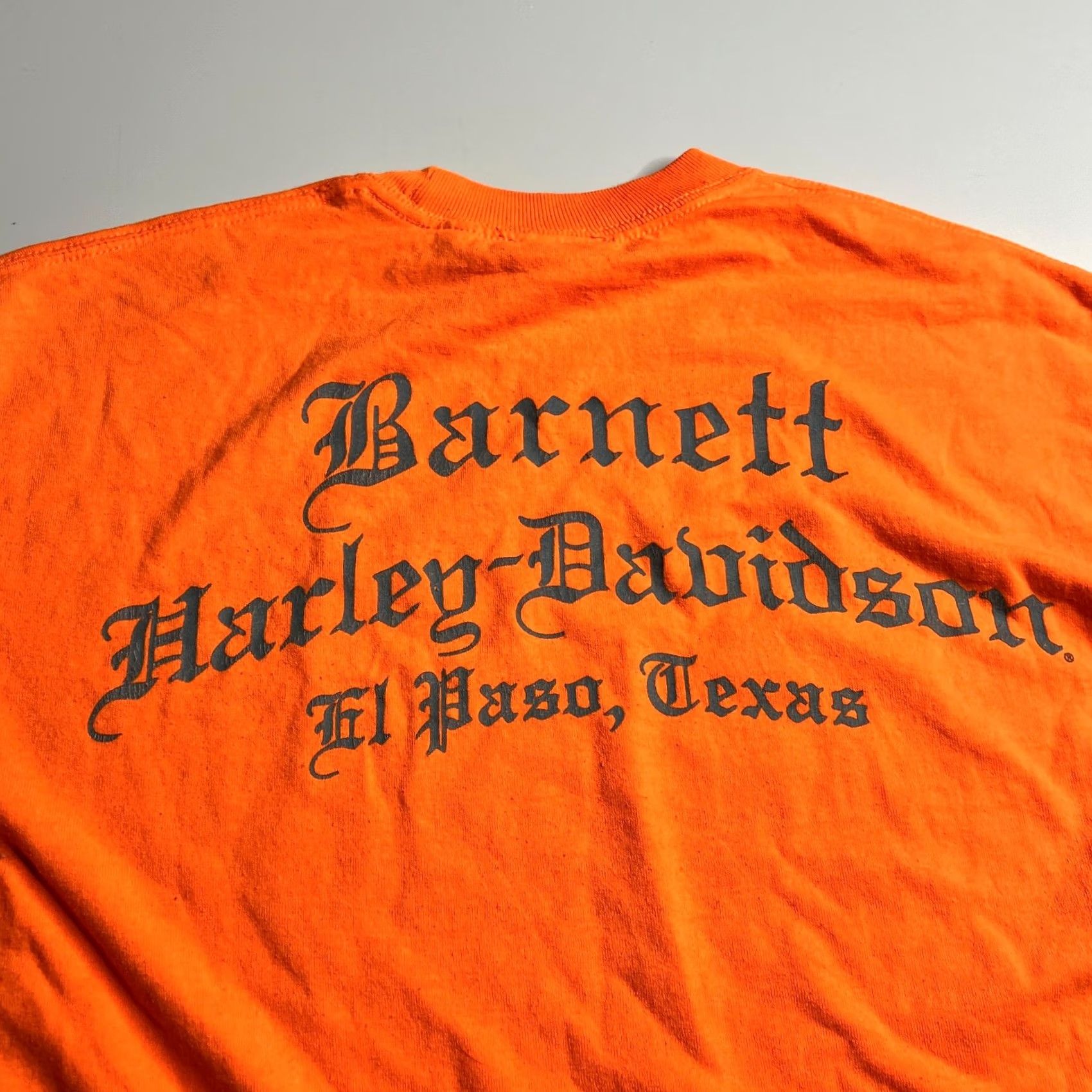 Harley Davidson Harley-Davidson Long Sleeve T-Shirt Orange Barrett Harley-Davidson – El Paso, Texas Men’s M Size US M / EU 48-50 / 2 - 3 Thumbnail