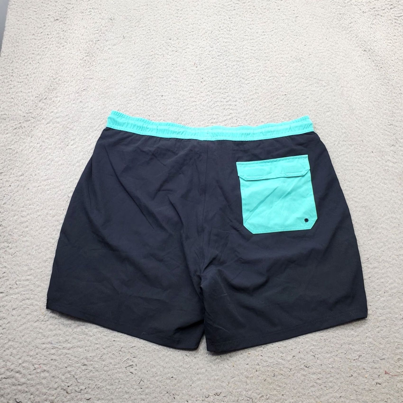 Vintage Reel Life Branson Swim Trunks Mens XL Multi Lined Quick Dry Elastic Waistband Size US 36 / EU 52 - 2 Thumbnail