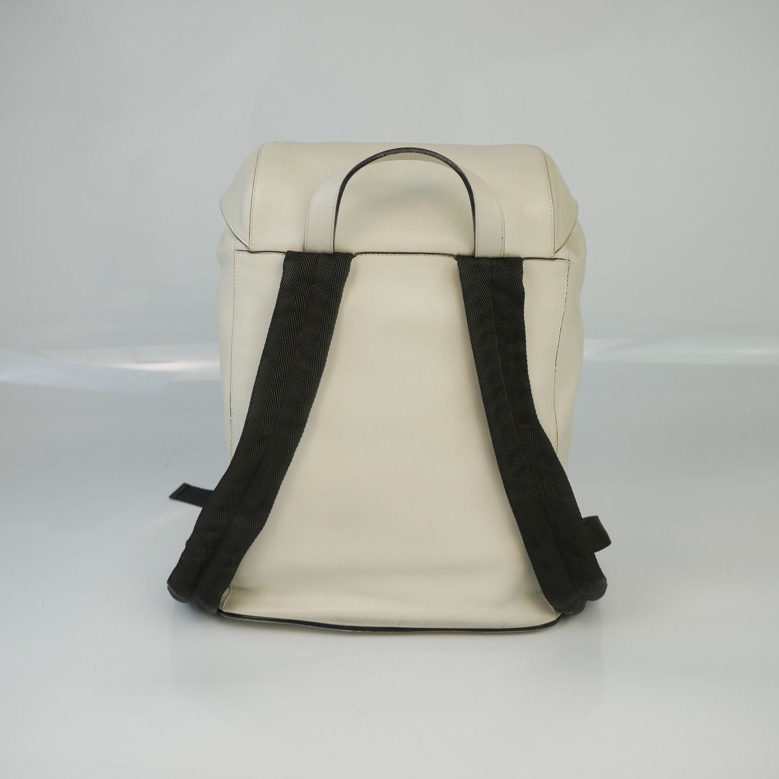 Prada Prada Calfskin Leather White Backpack Size ONE SIZE - 3 Thumbnail