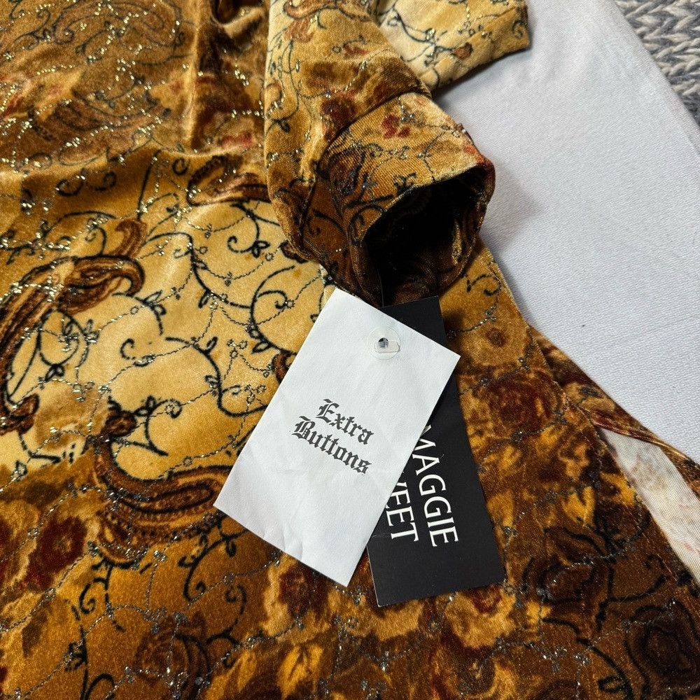 Other NWT New Vintage Maggie Velvet Tank Top Long Sleeve Shirt Se Size L / US 10 / IT 46 - 7 Thumbnail