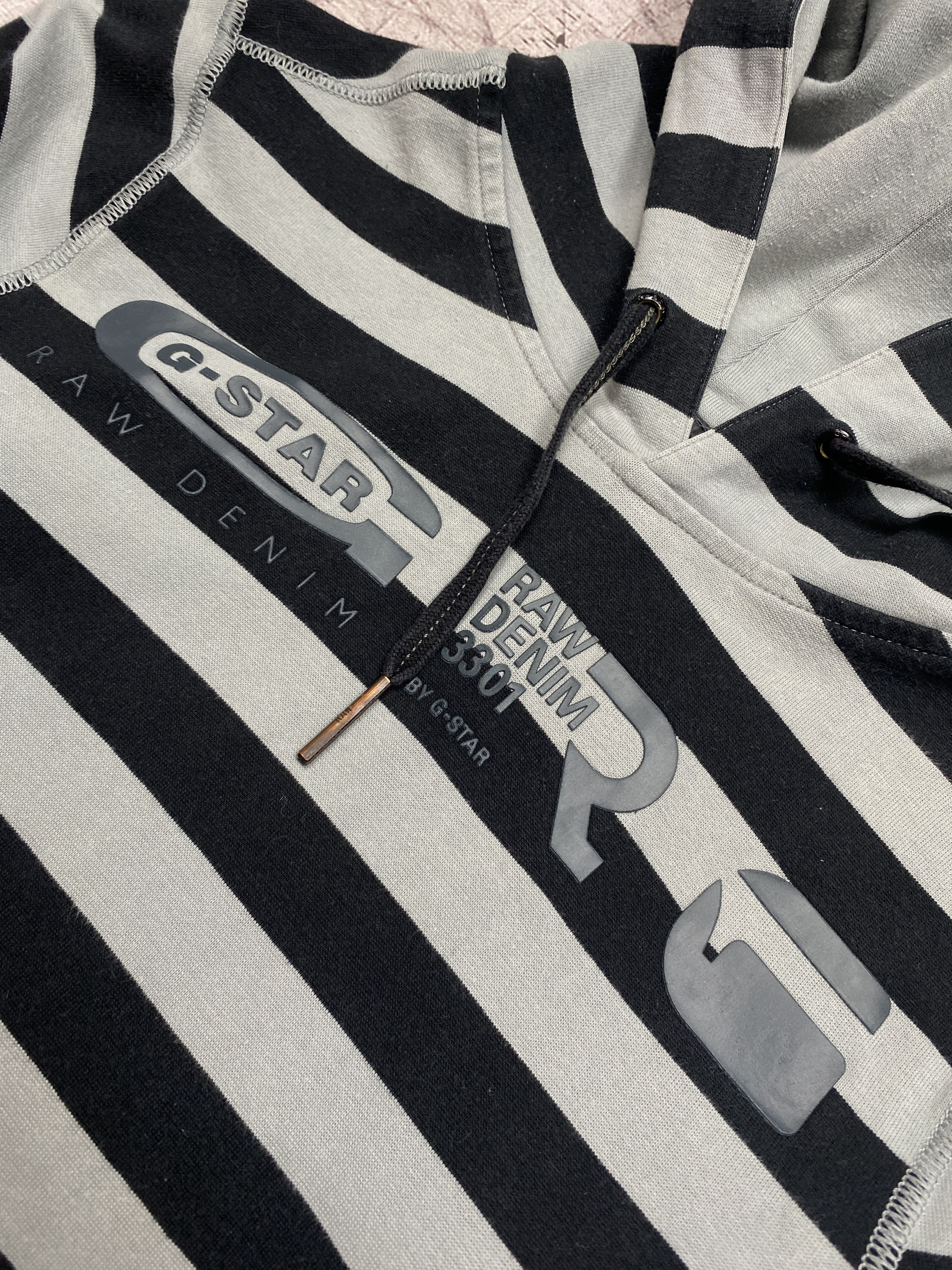 G-Star G Star Raw Womens Striped Hoodie Size L / US 10 / IT 46 - 4 Thumbnail