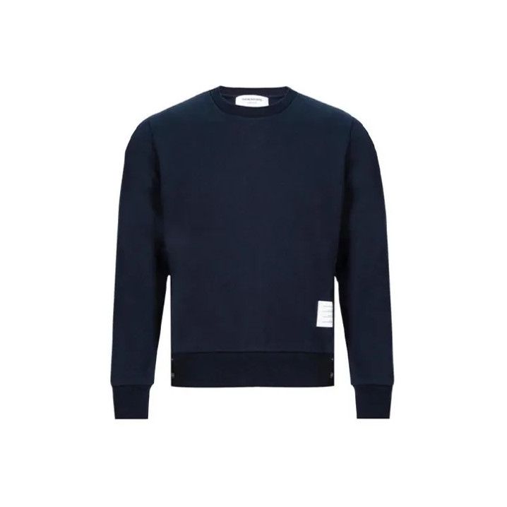 Thom Browne Thom Browne Navy Crew Neck Sweatshirt for Men Size US M / EU 48-50 / 2 - 1 Thumbnail