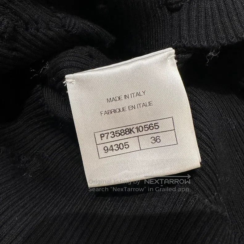 Chanel Chanel Knitted Turtleneck Diamond Logo Slim Long Sleeve Size XS / US 0-2 / IT 36-38 - 4 Thumbnail