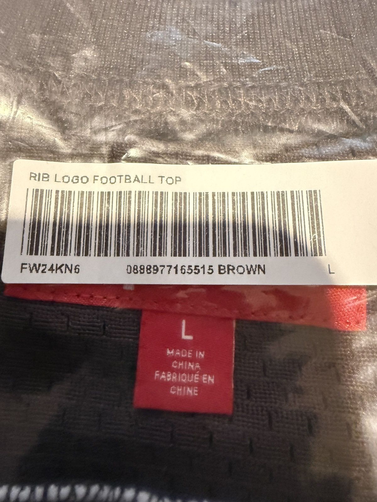 Supreme Supreme Jacquard Rib Football Jersey (FW24) Brown size Large Size US L / EU 52-54 / 3 - 5 Thumbnail