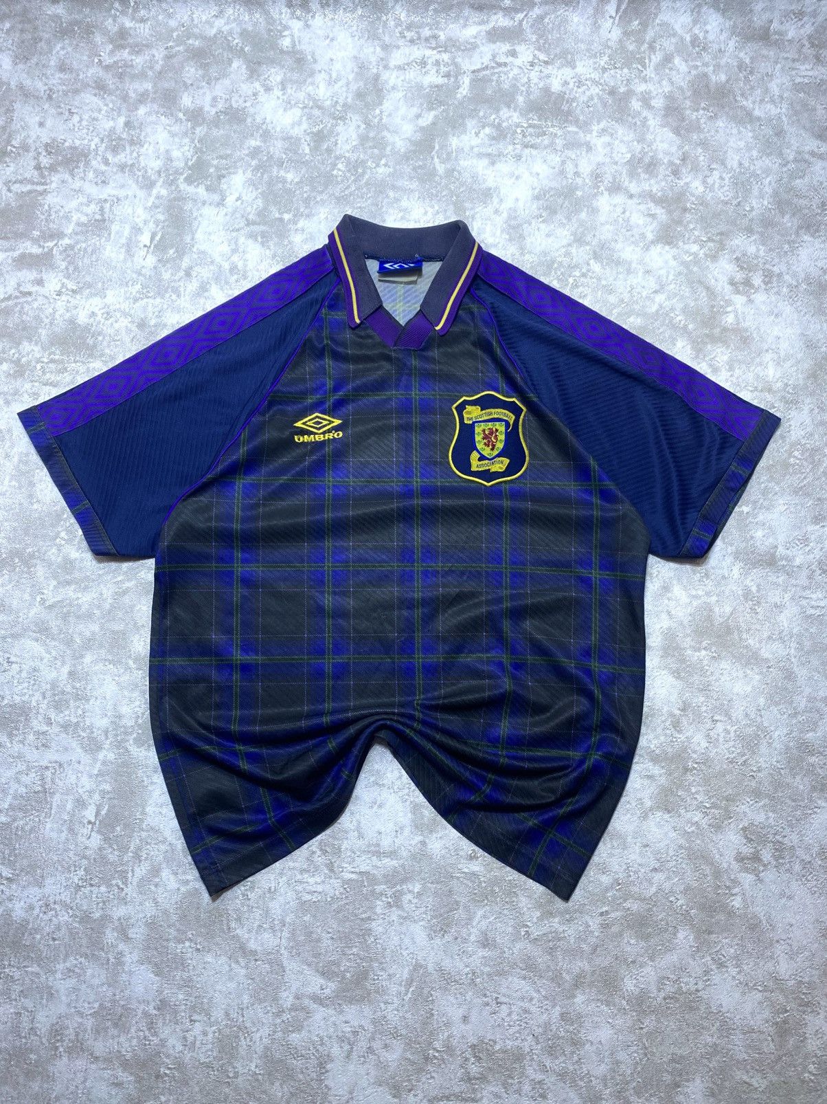Umbro Vintage 1996 Scotland Away Shirt Umbro Tartan Pattern Rare Size US L / EU 52-54 / 3 - 1 Thumbnail
