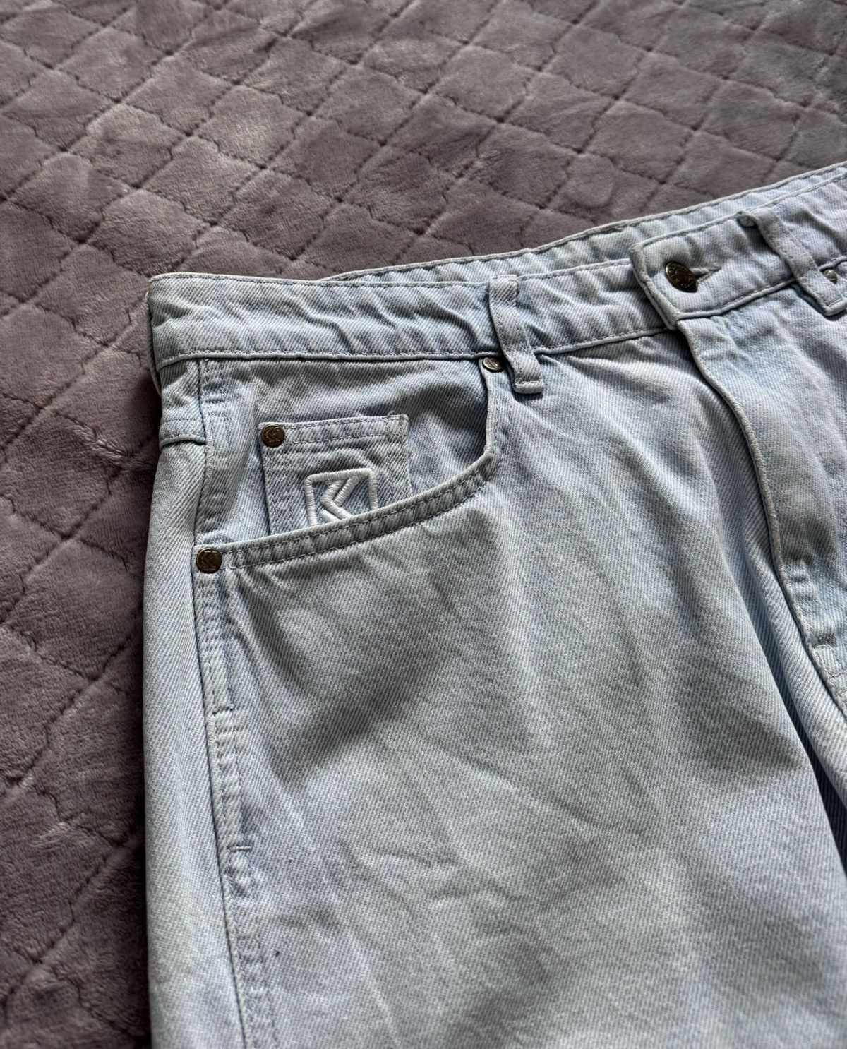 Karl Kani × Vintage Vintage Karl Kani Big Logo Denim Pants Size US 34 / EU 50 - 5 Thumbnail