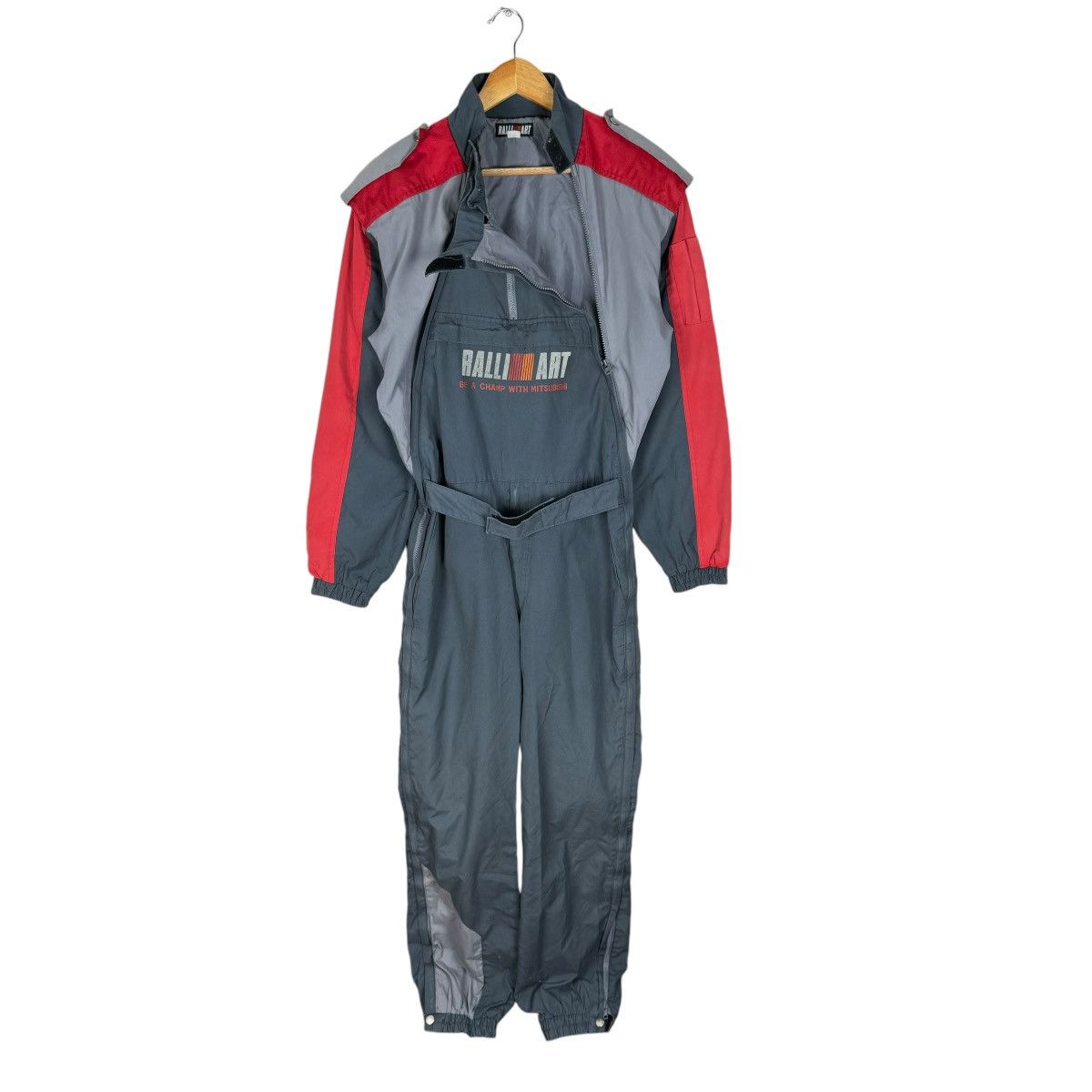 Mizuno 🌟MITSUBISHI RALLY ART MUGEN OVERALL JUMPSUIT Size US 30 / EU 46 - 1 Thumbnail