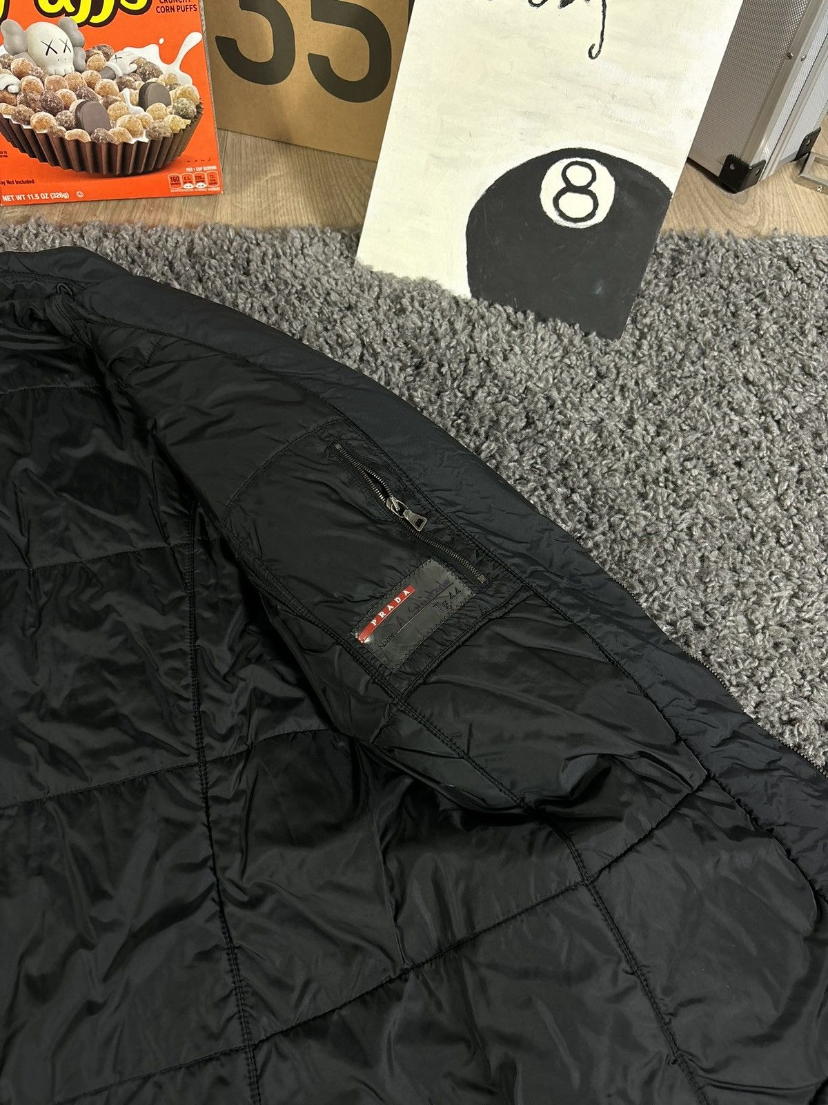 Prada × Vintage Prada Nylon Waterproof Windbreaker Jacket Coat 00s Size M / US 6-8 / IT 42-44 - 16 Thumbnail