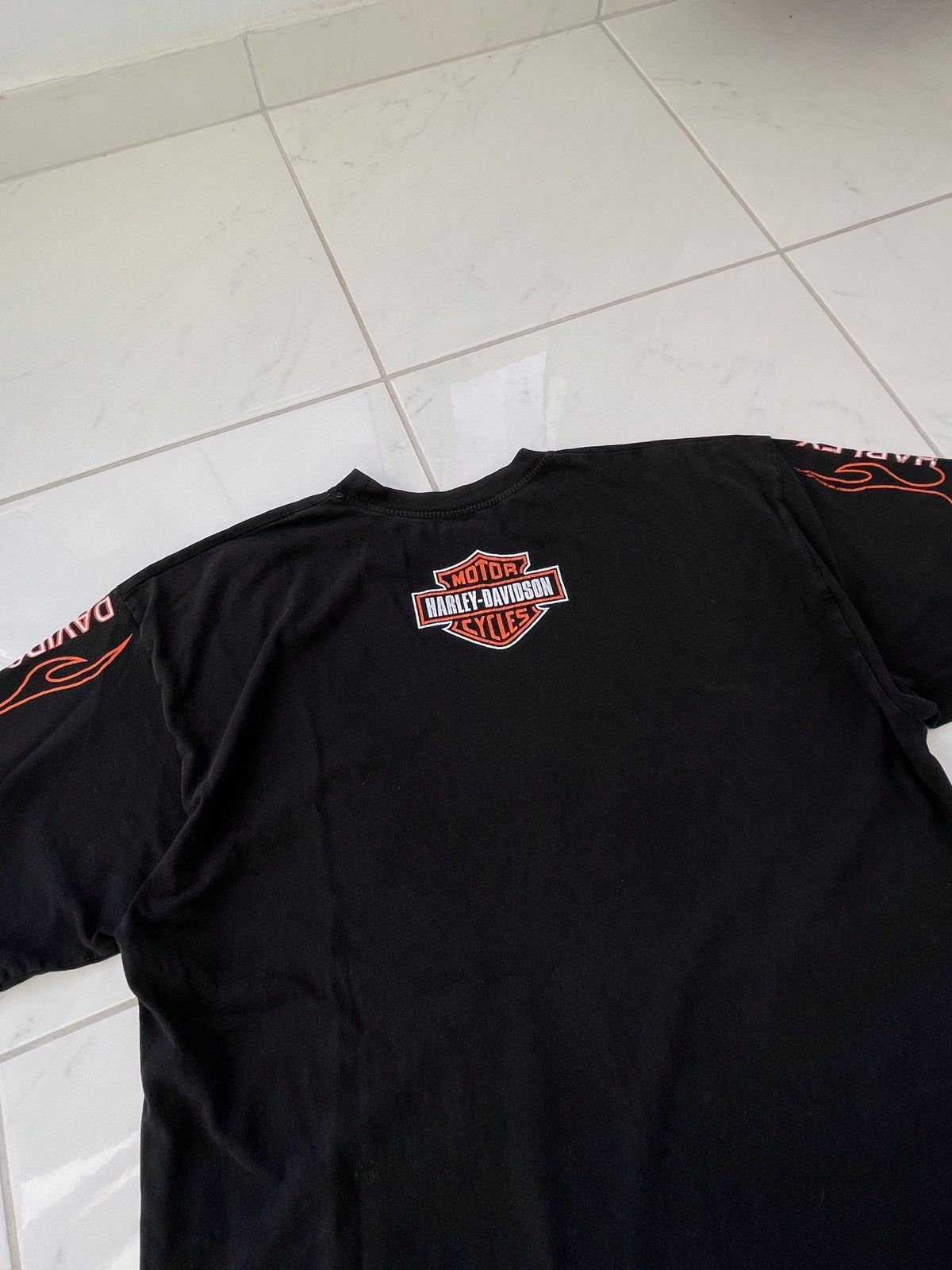 Harley Davidson × Vintage Vintage 90’s Harley Davidson Tee Bike Racing Size US XL / EU 56 / 4 - 4 Thumbnail