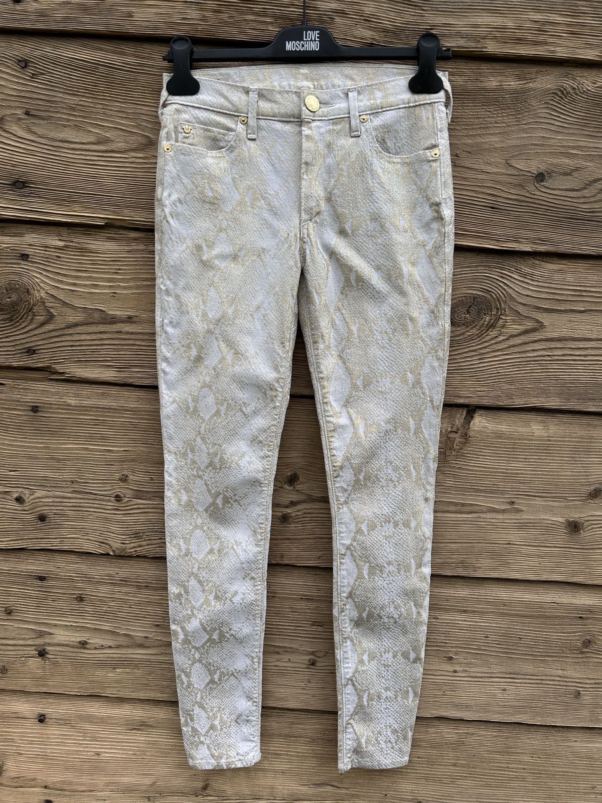 True Religion True Religion Halle Mid Rise Super Skinny Shiny Python Jeans Size 27" / US 4 / IT 40 - 1 Thumbnail