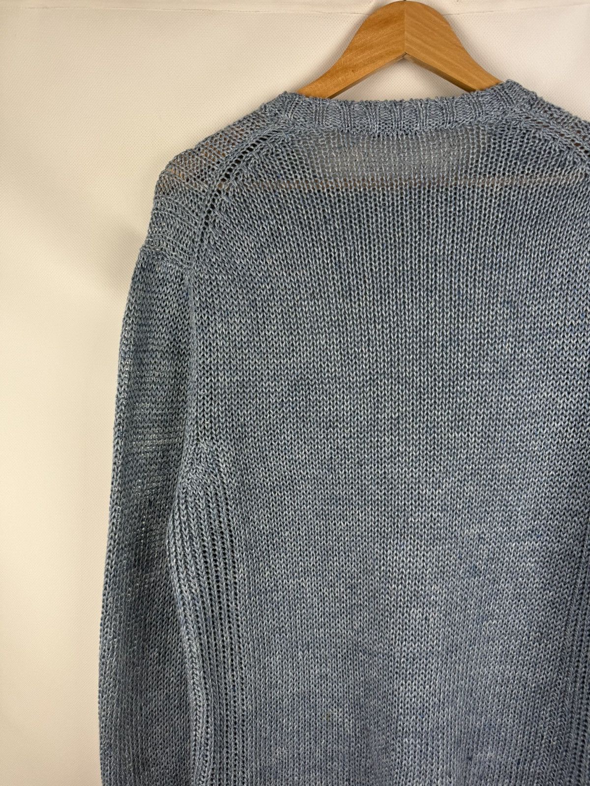 Cruciani Cruciani Men’s Linen Knitted Crewneck Sweater Pullover Size US L / EU 52-54 / 3 - 14 Thumbnail