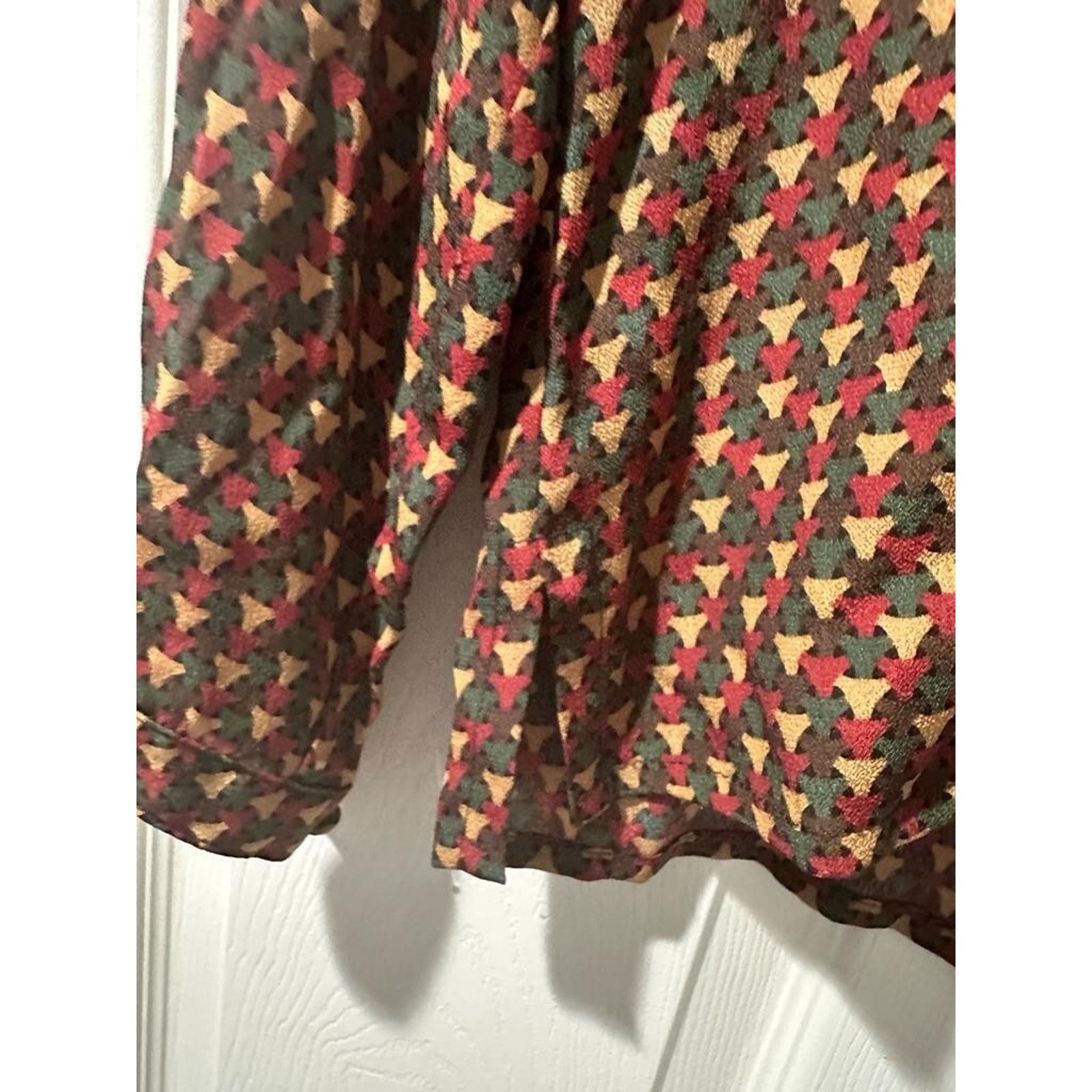 Gianni Valentino Gianni Geometrical Women's 100% RAYON Size 2 Vintage A003306 Size XS / US 0-2 / IT 36-38 - 8 Thumbnail