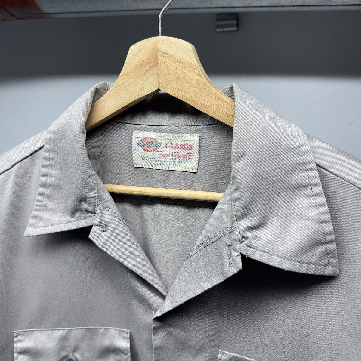 Vintage Dickies Thrashed Faded Work Mechanic Garage Shirt ERD Grunge Size US XL / EU 56 / 4 - 6 Thumbnail