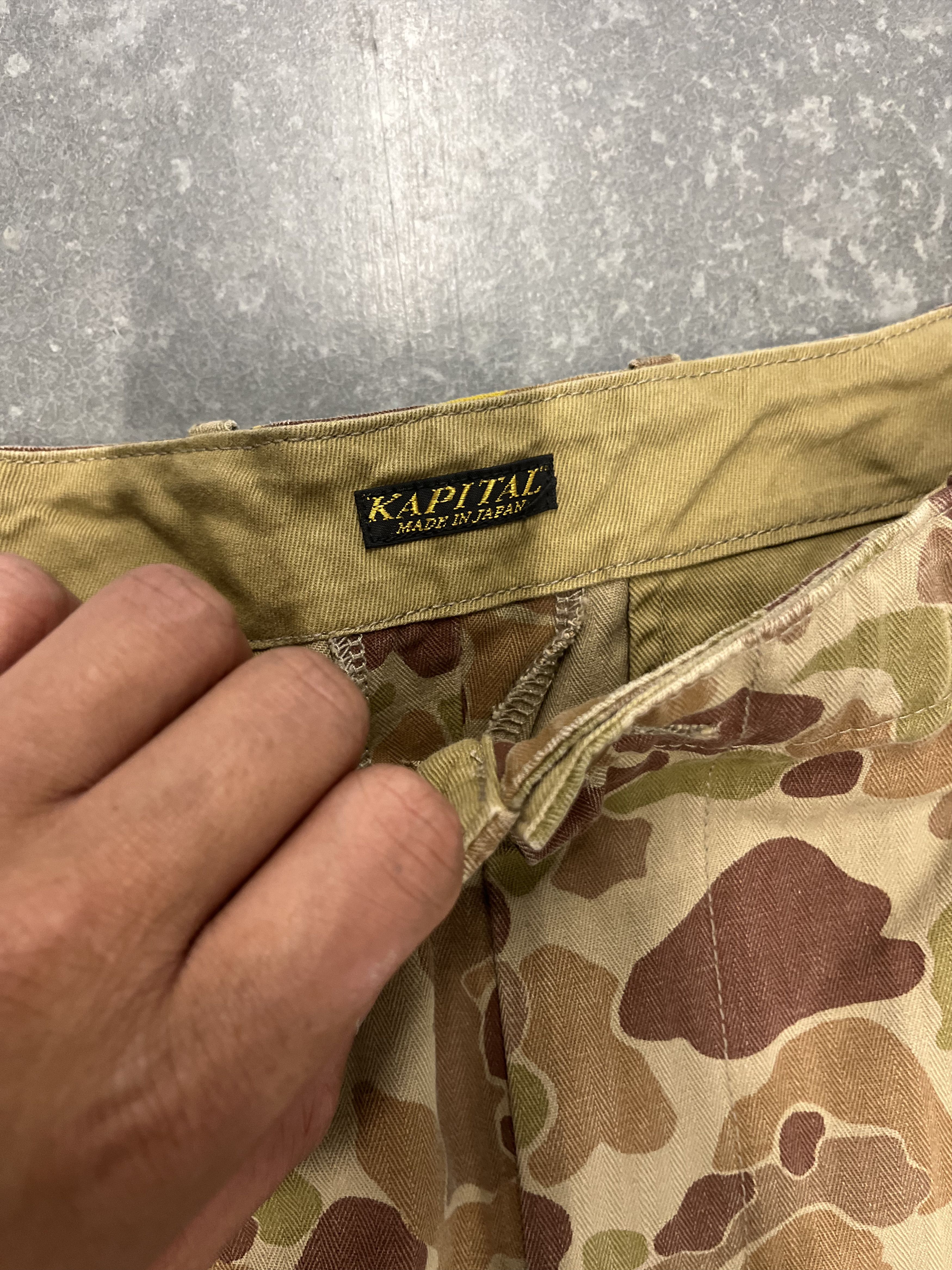 Kapital Kapital Herringbone Peek-a-boo Camouflage Easy Pants SZ 4 Size US 34 / EU 50 - 5 Thumbnail