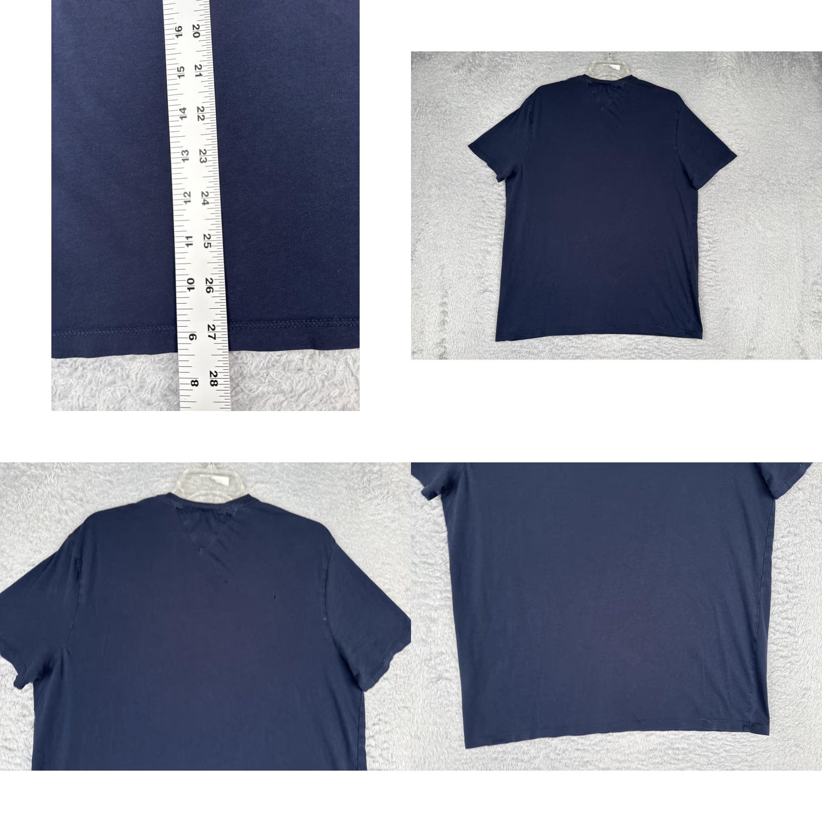 Tommy Hilfiger Tommy Hilfiger Shirt Mens Medium Blue Crew Neck Short Sleeve Logo Cotton Tagless Size US M / EU 48-50 / 2 - 9 Thumbnail