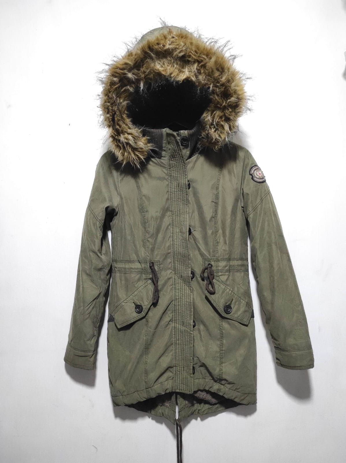 Abercrombie & Fitch Abercrombie & Fitch zip fur hoodie parka jacket LGB style Size XS / US 0-2 / IT 36-38 - 2 Thumbnail