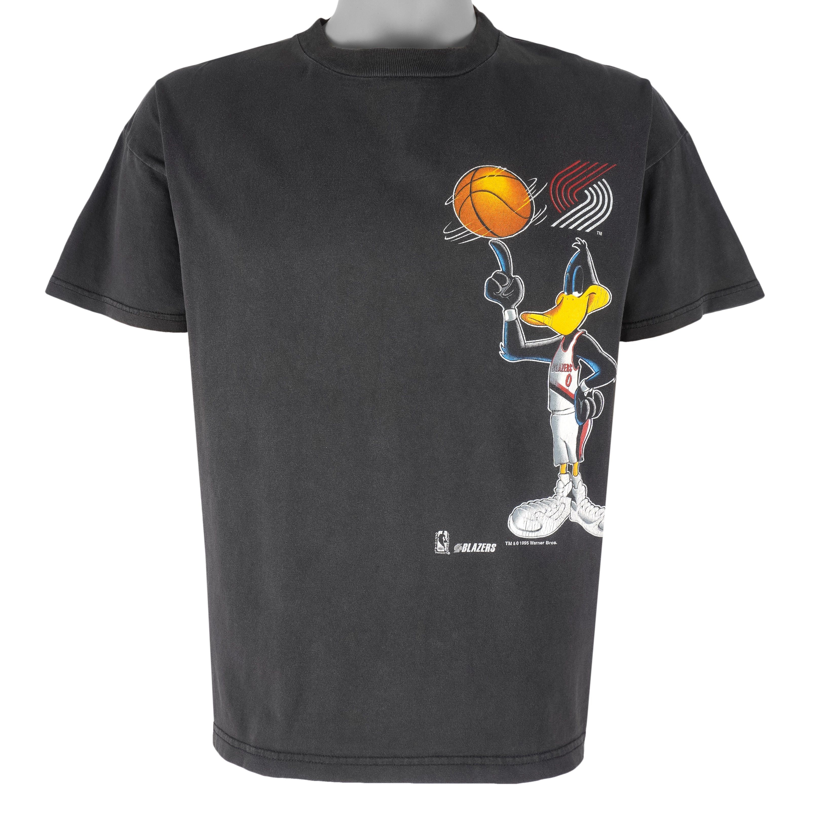 NBA Portland Trail Blazers X Looney Daffy Duck T-Shirt 1995 Size US S / EU 44-46 / 1 - 2 Thumbnail
