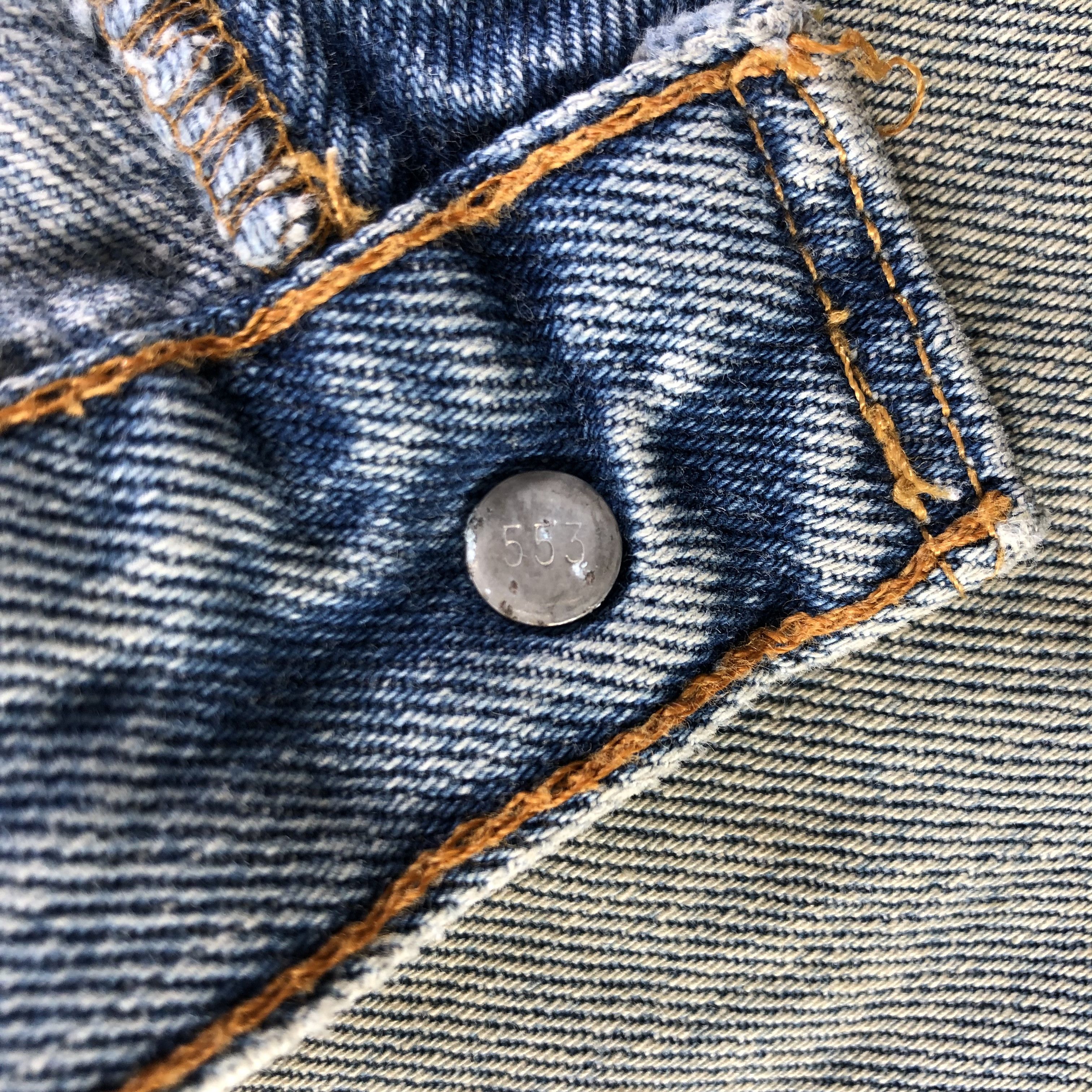 Levi's Vintage Levis 501 Jeans Ripped Denim KJ2420 Size US 34 / EU 50 - 10 Thumbnail