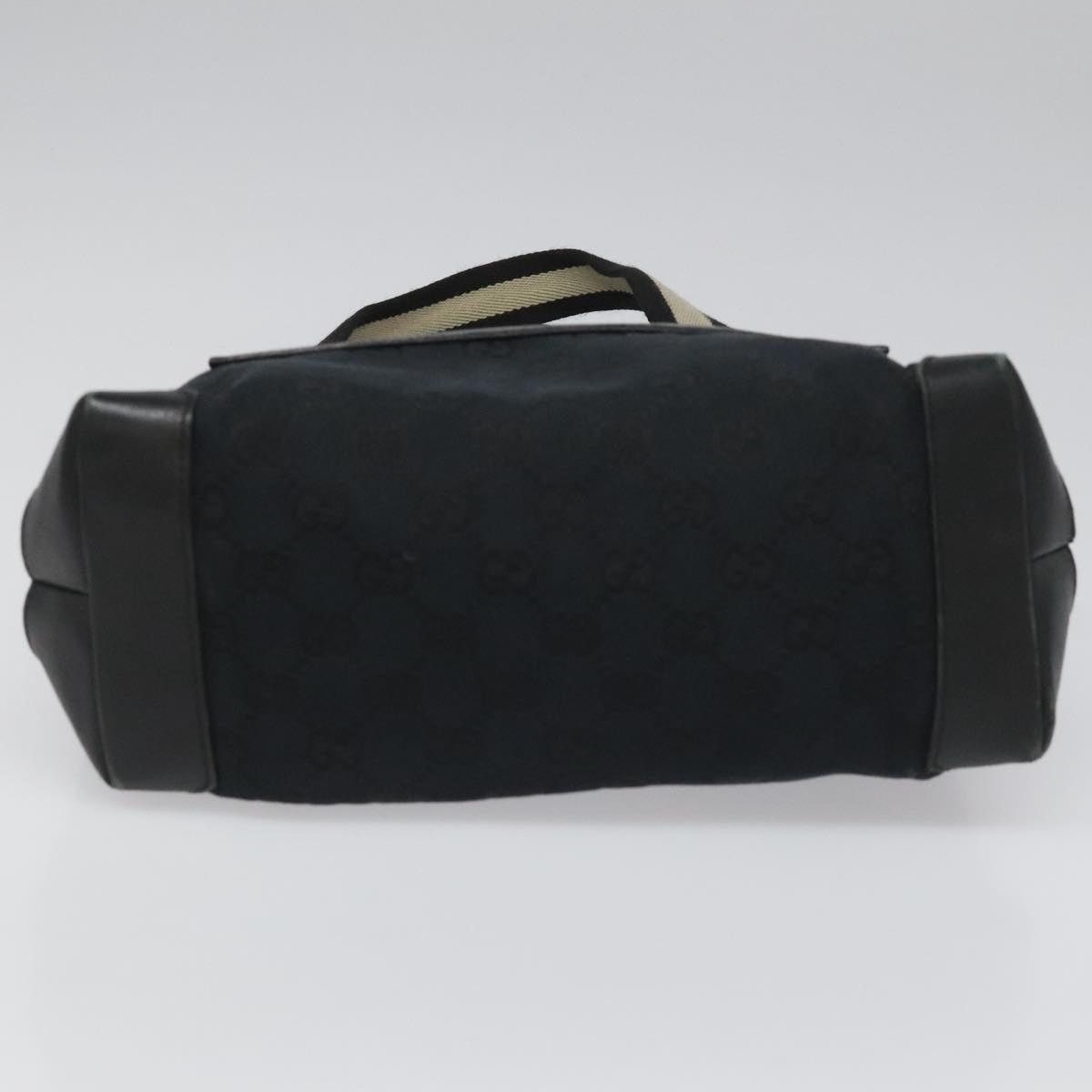 Gucci GUCCI GG Canvas Sherry Line Tote Bag Black White 019 0402 Size ONE SIZE - 9 Thumbnail