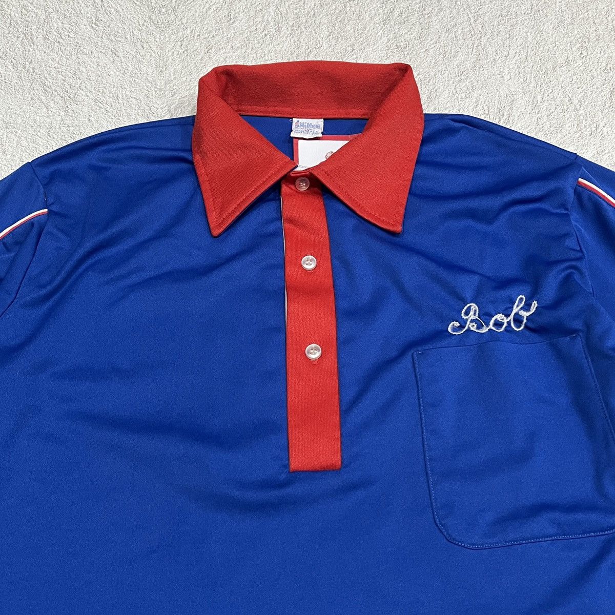 Vintage Vintage 70s Hilton Bowling Shirt Half button Size US M / EU 48-50 / 2 - 2 Thumbnail
