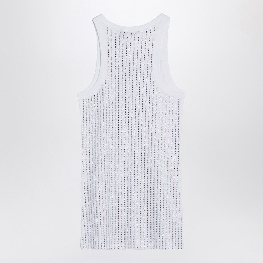 The Attico o1d2blof1024 Sleeveless Top Cotton In White Size M / US 6-8 / IT 42-44 - 2 Thumbnail