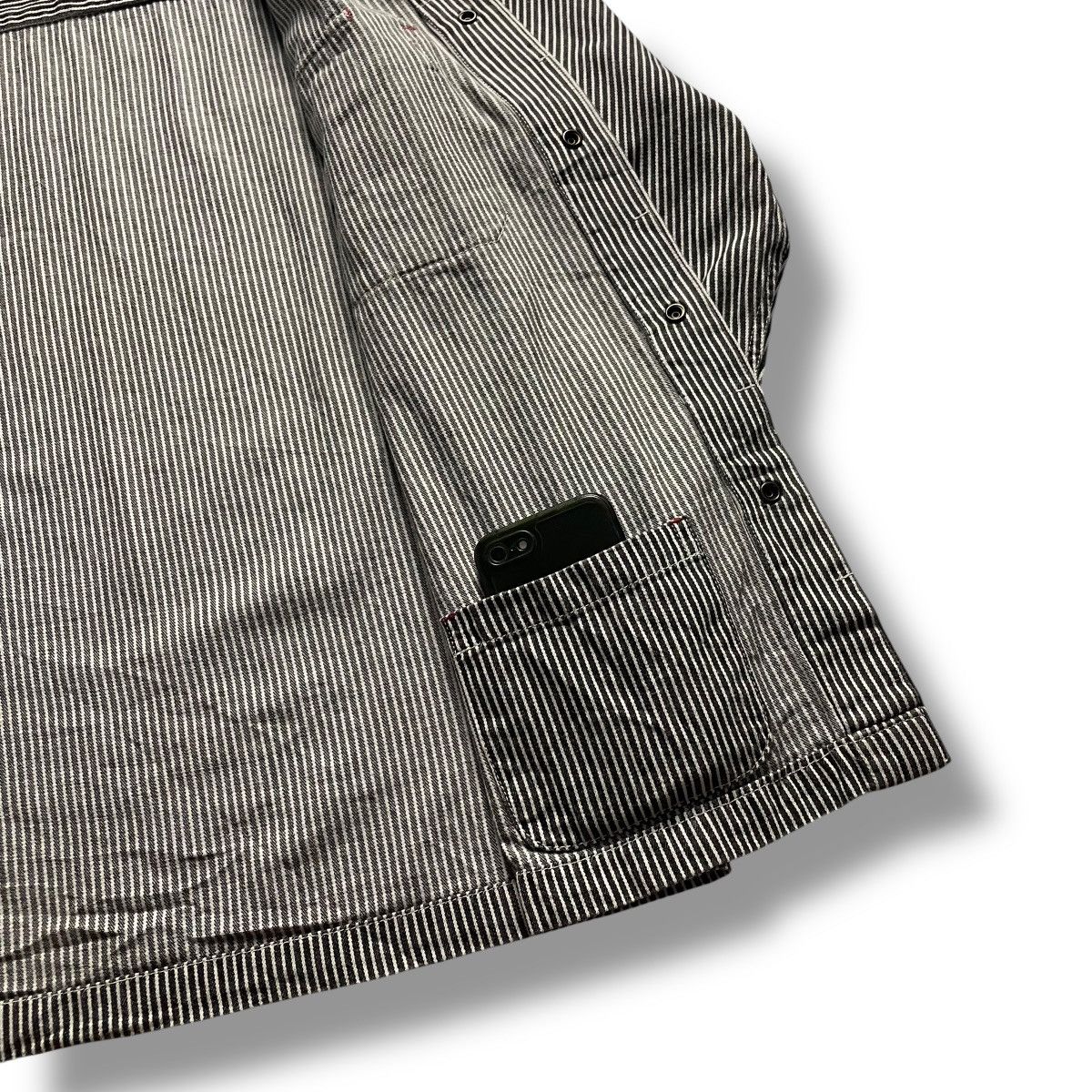 Kapital 🇯🇵 NEVER SEEN THING STRIPES HICKORY JACKET Size US M / EU 48-50 / 2 - 13 Thumbnail