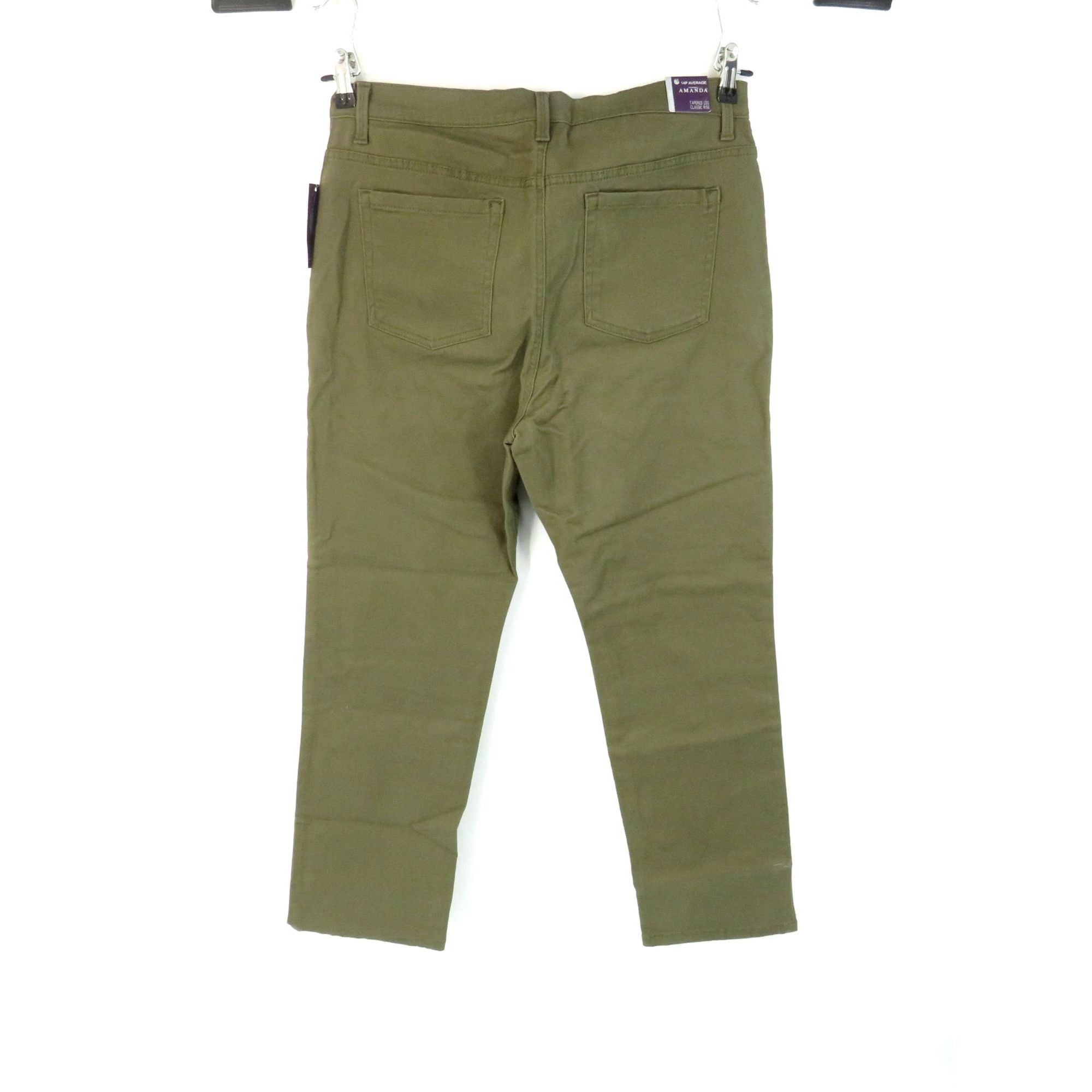 Gloria Vanderbilt Gloria Vanderbilt Women's 14P Average Willow Green Jeans NWT Size 33" - 2 Thumbnail