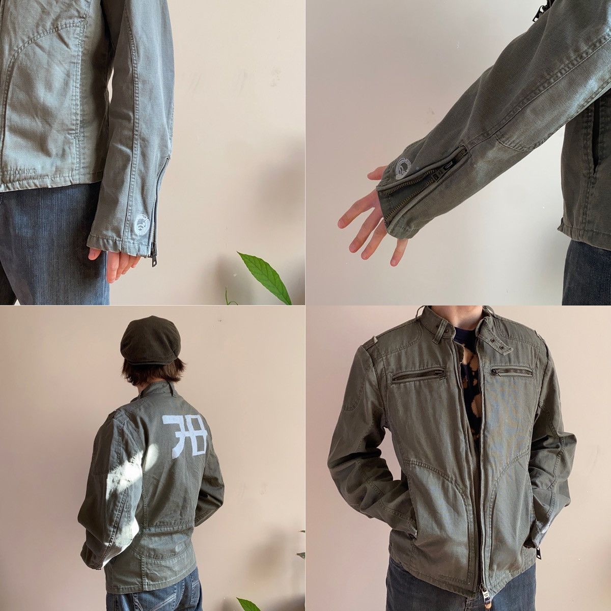 Diesel Vintage Diesel Black Gold x Japanese Biker Jacket 7Yr Brain Size US M / EU 48-50 / 2 - 10 Thumbnail