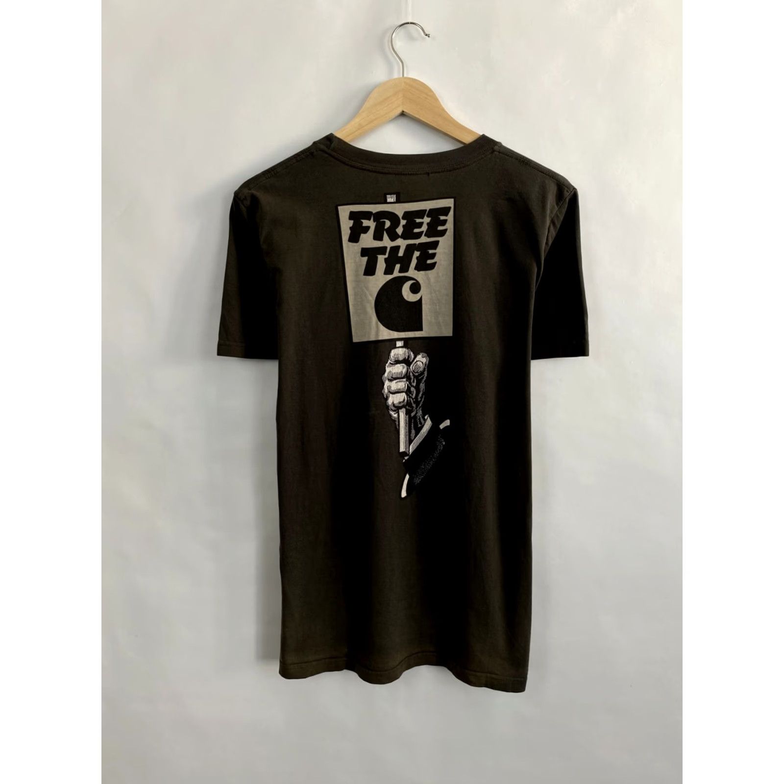 Carhartt VINTAGE Carhartt T-Shirt Mens M Grey 90s Free The Rare Retro Y2K hype Size US M / EU 48-50 / 2 - 7 Thumbnail