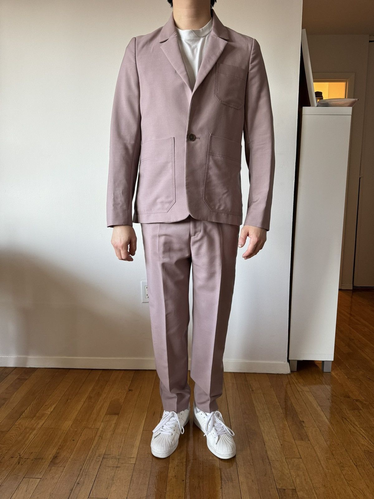 image of Acne Studios Acne Studio Men's Suit Size 46 - Mauve in Pink