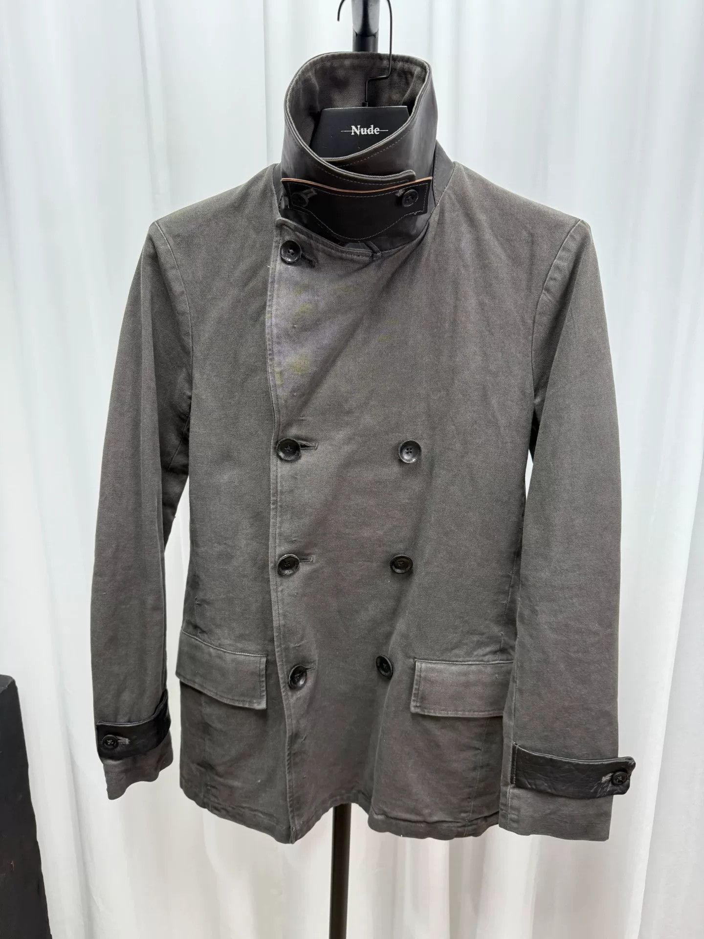 Comme des Garcons Homme Backlash jacket with Leather Details Size US L / EU 52-54 / 3 - 1 Thumbnail