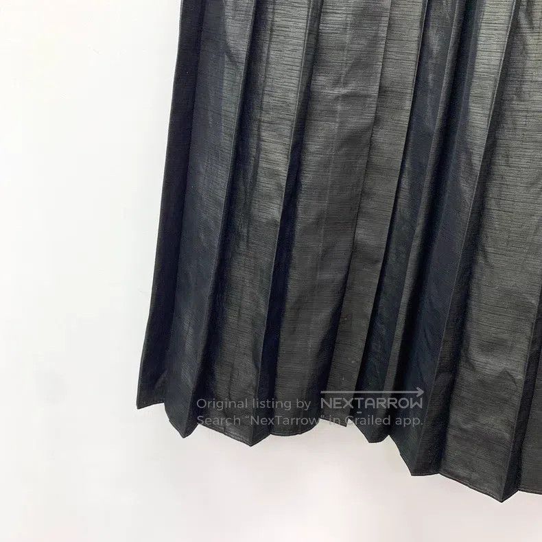 Brunello Cucinelli Brunello Cucinelli Black drawstring casual pleated half-sk Size 27" / US 4 / IT 40 - 4 Thumbnail