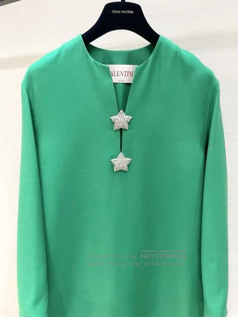Valentino Valentino Green star diamond buckle dress Size M / US 6-8 / IT 42-44 - 4 Thumbnail