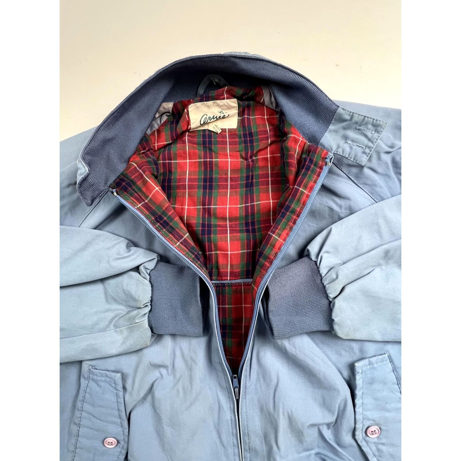 Vintage VINTAGE Arnie Jacket Mens M Blue Bomber Full Zip Plaid Hong Kong Size US M / EU 48-50 / 2 - 5 Thumbnail
